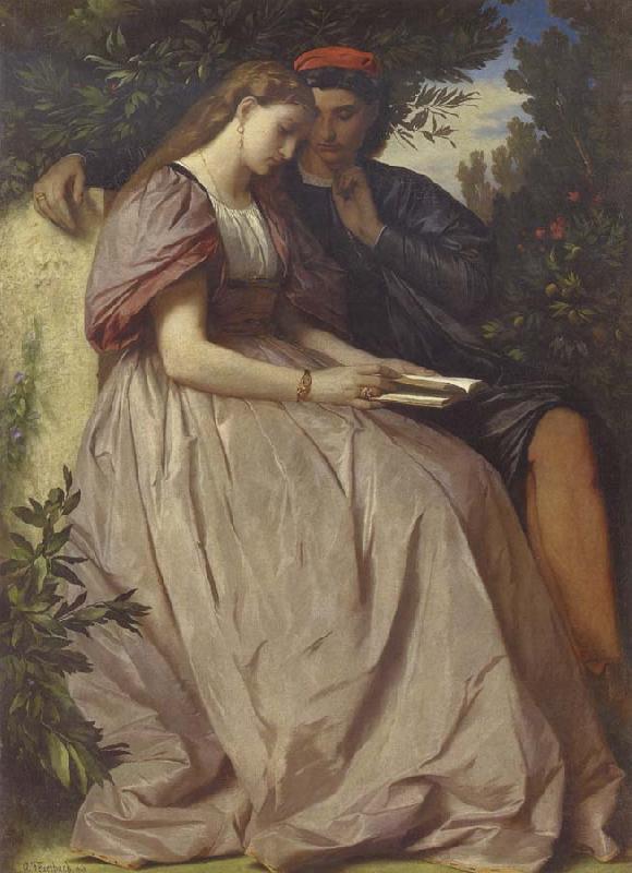 Anselm Feuerbach Paolo and Francessa oil painting image